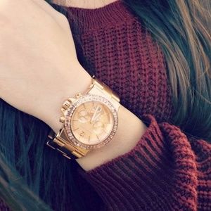 Michael Kors rose gold watch (gently used)
